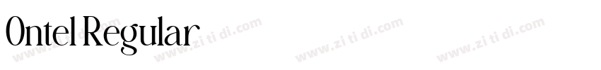 Ontel Regular字体转换